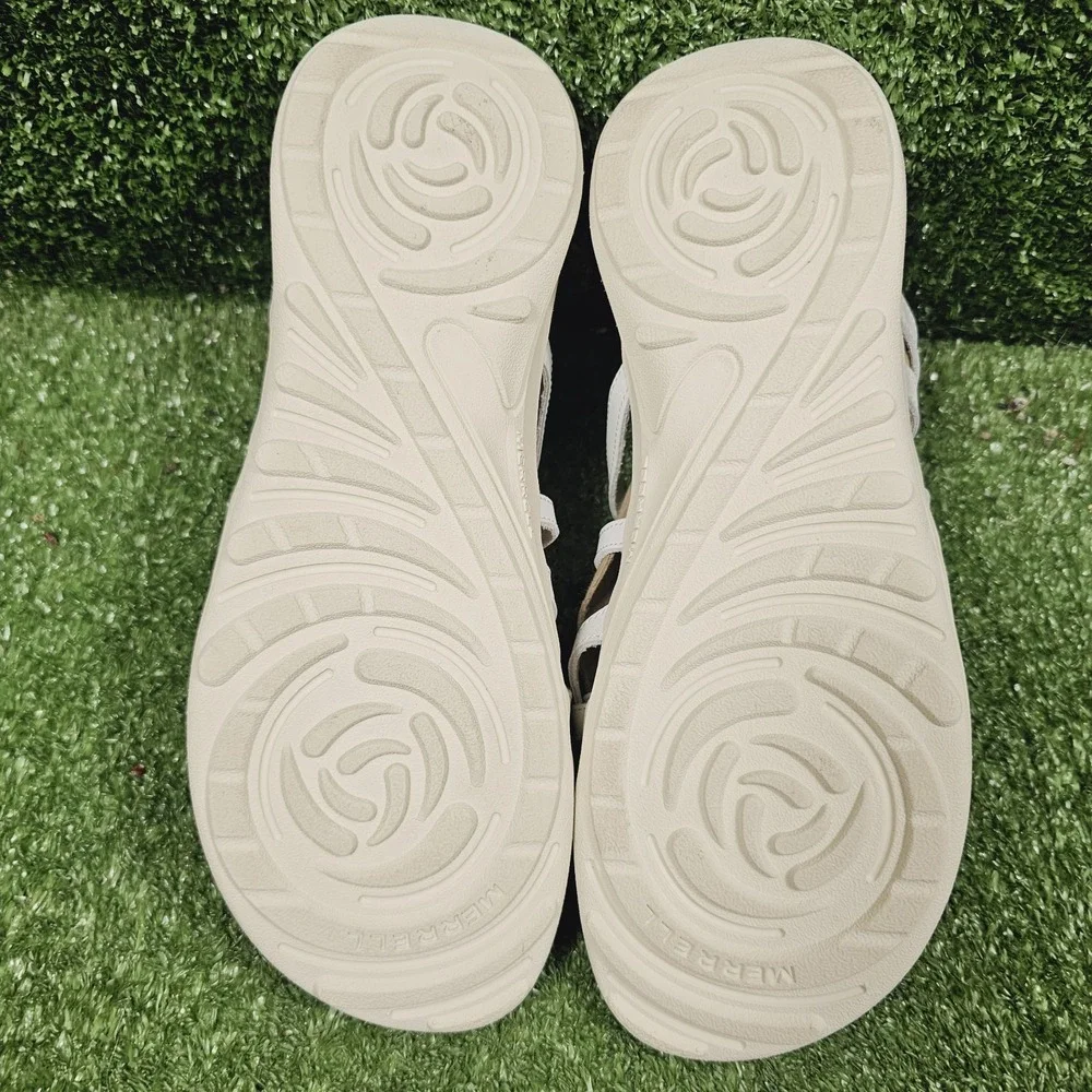 Merrell Harbor White Beige Strappy Athletic Comfort Sandals Womens Size 11